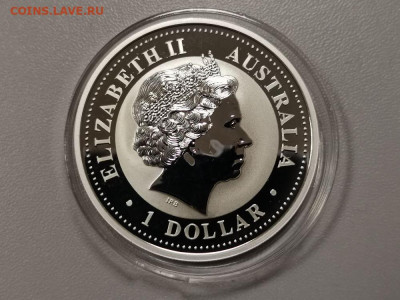 1дол 2003 Австралия - Коза. Лунар-I - позол. Ag999, до 06.01 - ЯЯ Лунар Коза-2