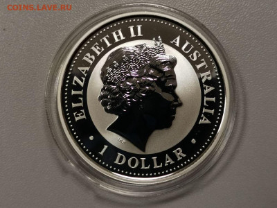 1дол 2004 Австрал-Обезьяна. Лунар-I - позол. Ag999, до 06.01 - ЯЯ Лунар Обезьяна-2