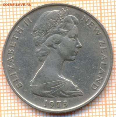 Новая Зеландия 50 центов 1973 г., до 09.01.2023 г. в 22.00 - Новая Зеландия 50 центов 1973