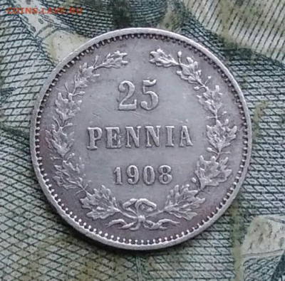 Русская Финляндия 25 пенни 1908 года до 06.01.2023 - IMG_20230103_172508