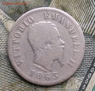 Италия 50 чентезимо 1863 года до 06.01.2023 - IMG_20230103_173938