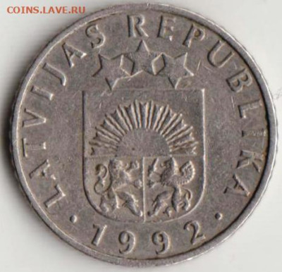 ЛАТВИЯ 50 сантим 1992 г. до 10.01.23 г. в 23.00 - 013