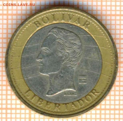 Венесуэла 1 боливар 2007 г., до 10.01.2023 г. в 22.00 по Мо - Венесуэла 1 боливар 2007 20 25