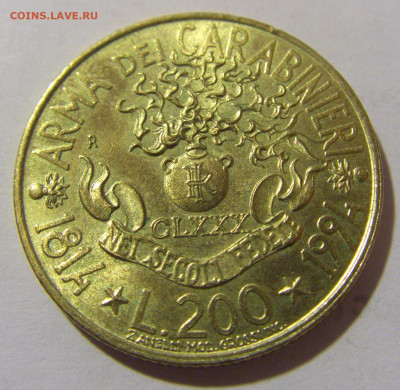 200 лир 1994 карабинеры Италия №1 11.01.23 22:00 М - CIMG8086.JPG