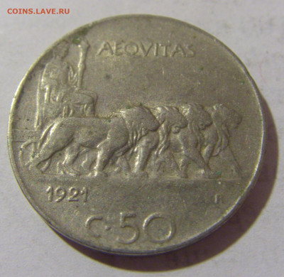 50 чентезимо 1921 гладкий Италия №2 11.01.23 22:00 М - CIMG8110.JPG