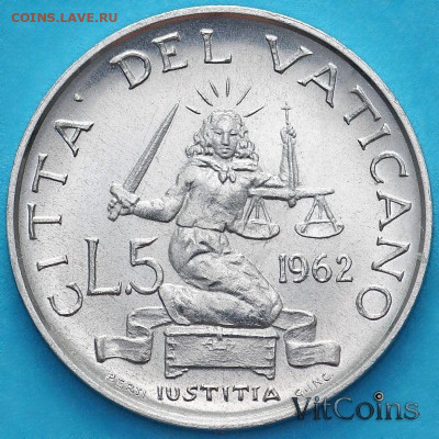 Досчитаем до 10 000 или более - vatik_5_lir_1962_coins-800x800