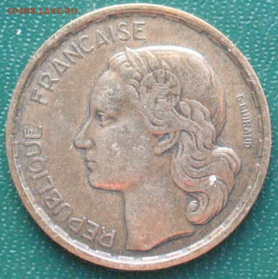 Франция 20 франков 1950B 3 пера-G.GUIRAUD - 20 франков 1950B_2