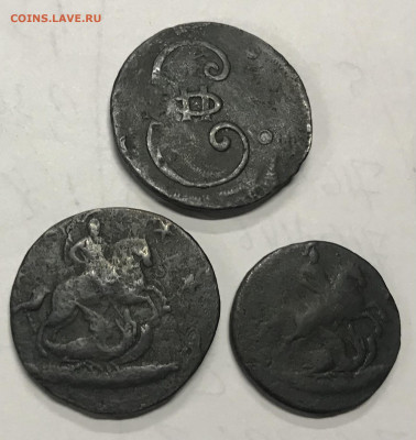 2 копейки 1762, 4 копейки 1762 и 4 копейки 1796 - 2BAABA0F-25A0-4DA6-9200-2EB88D63D895