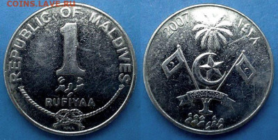 Мальдивы - 1 руфия 2007 года до 11.01 - Мальдивы 1 руфия, 2007