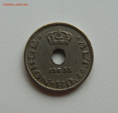 Норвегия 10 эре 1938 г. С рубля! до 12.01.23 - DSCN5888.JPG