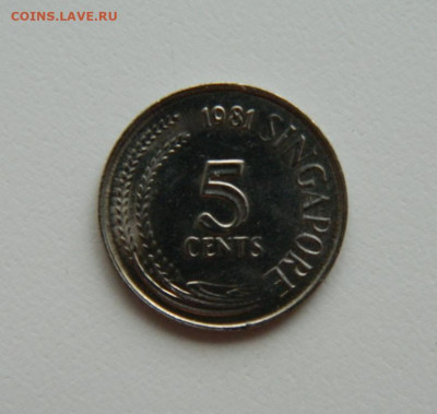 Сингапур 5 центов 1981 г. (Фауна) С рубля! до 12.01.23 - DSCN5924.JPG