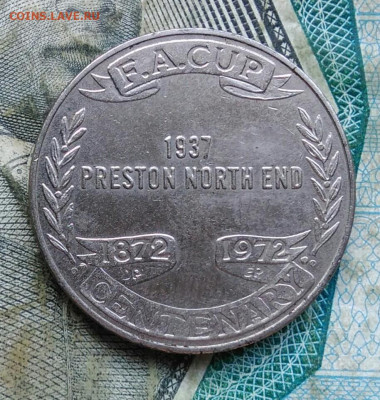 жетон Футбольный клуб SUNDERLAND 1872 - 1972  до 11.01.2023 - IMG_20230107_013620