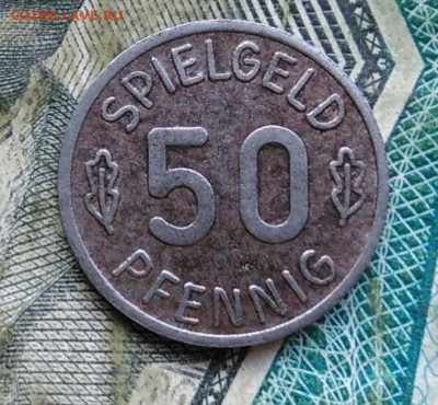жетон SPIELGELD 50 пфеннигов до 11.01.2023 - IMG_20230106_231615