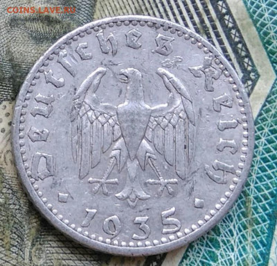 Германия 50 рейхспфеннигов 1935 года двор A до 11.01.2023 - IMG_20230106_225641