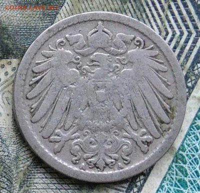 Германия 5 пфеннигов 1892 двор A до 11.01.2023 - IMG_20230107_224421