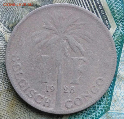Бельгийское Конго 1 франк 1923 года до 11.01.2023 - IMG_20230107_221311