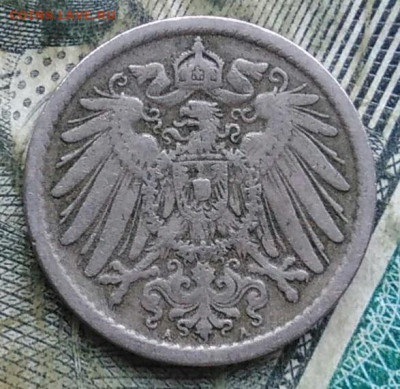 Германия 5 пфеннигов 1900 двор A до 11.01.2023 - IMG_20230107_172408