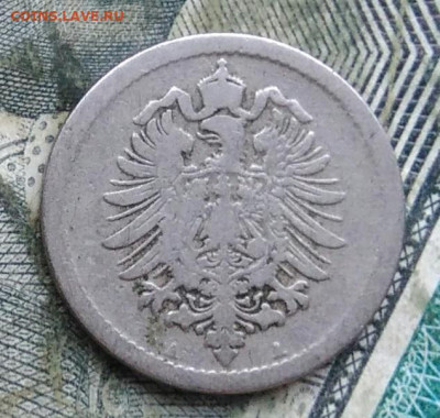 Германия 5 пфеннигов 1876 двор A до 11.01.2023 - IMG_20230107_190119