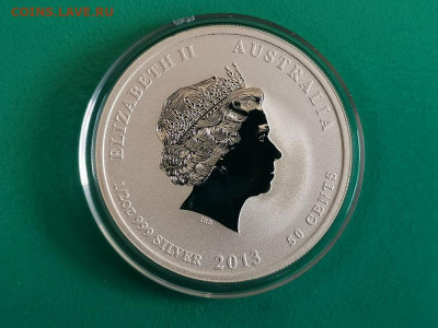 50 центов 2013 Австралия. Год змеи. Пруф серебро, до 13.01 - Я Австралия змея-2