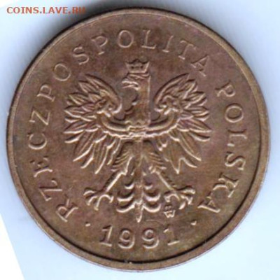 ПОЛЬША 2 гроша 1991 г. до 14.01.23 г. в 23.00 - 021