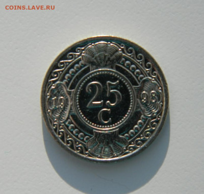 Нидерландские Антилы 25 центов 1998 г. с рубля! до 12.01.23 - DSCN5954.JPG