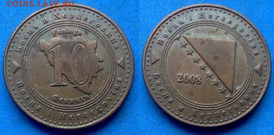 Босния и Герцеговина - 10 фенингов 2008 года до 13.01 - Босния и Герцеговина 10 фенингов, 2008