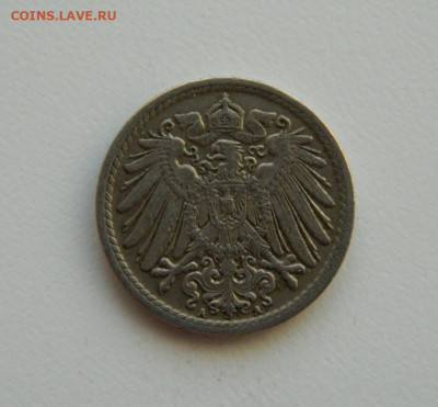Германия 5 пфеннигов 1914 г. "А". С рубля!  до 12.01.23 - DSCN6120.JPG