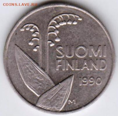 ФИНЛЯНДИЯ 10 пенни 1990 г. до 16.01.23 г. в 23.00 - 029