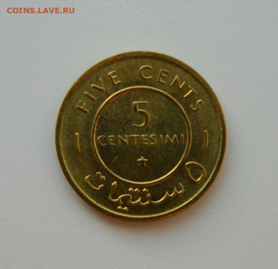 Сомали 5 чентезимо 1967 г. С рубля! до 16.01.23 - DSCN5969.JPG
