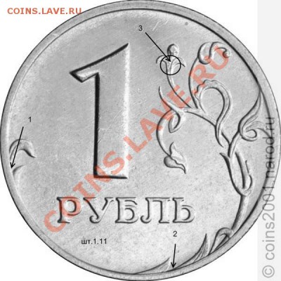 1 рубль 2007 ММД Подскажите по штемпелю - 1r1-11