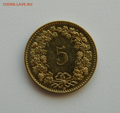 Швейцария 5 раппенов 2009 г. С рубля! до 16.01.23 - DSCN6103.JPG