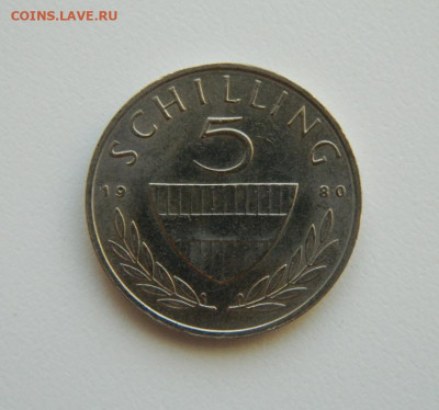 Австрия 5 шиллингов 1980 г. С рубля! до 16.01.23 - DSCN6025.JPG