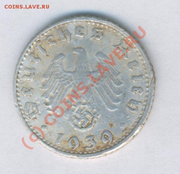 Германия 50 рейхпфенингов 1939г. G оцените. - 30