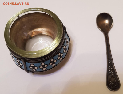 солонка с ложечкой. эмаль. СССР. до 16.01. - 20210930_200448
