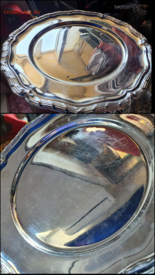 Блюдо-поднос серебро Швеция вес 299гр. 800 проба До 17.01 - IMG_20230112_135642