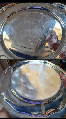 Блюдо-поднос серебро Швеция вес 299гр. 800 проба До 17.01 - IMG_20230112_135647