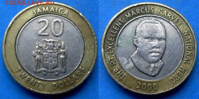 Ямайка - 20 долларов 2000 года (БИМ) до 19.01 - Ямайка 20 долларов, 2000