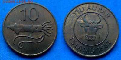 Исландия - 10 эйре 1981 года (Фауна) до 19.01 - Исландия 10 эйре, 1981