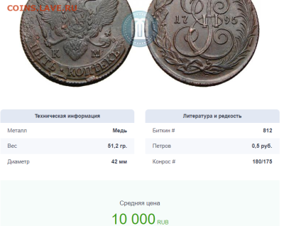 5 копеек 1795 км - 8а4