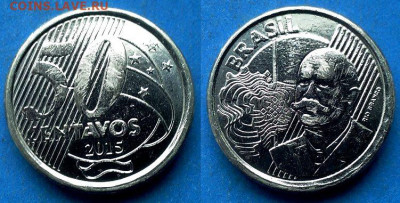 Бразилия - 50 сентаво 2015 года до 21.01 - Бразилия 50 сентаво, 2015