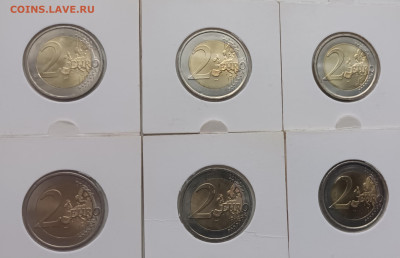 2 евро  6 монет  на оценку - 20230116_130933
