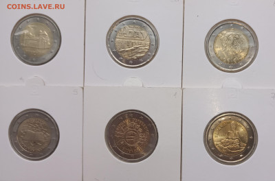 2 евро  6 монет  на оценку - 20230116_131026