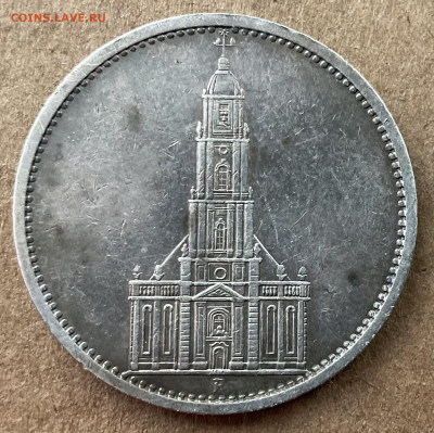 5 рейхсмарок Германия (КИРХА) 1934 до 23.01 - CC42A381-7D84-4CCC-9156-2DDF05FACA86