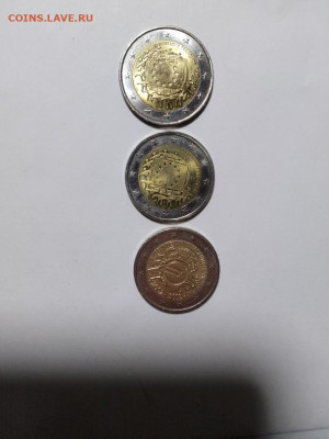Юбилейные 2Евро 3 монеты ФИКС Marina - 2Euro 3st A Marina