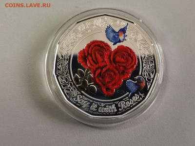 1 доллар 2011 Острова Кука - Роза, Ag925, до 24.01 - ЯЯ Роза-1