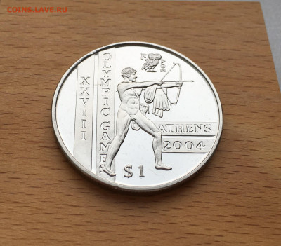 Крона Шайба Сьерра-Леоне 1 доллар 2004 Олимпийские Игры - IMG_4316.JPG