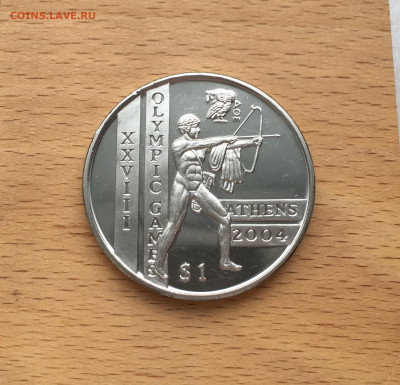 Крона Шайба Сьерра-Леоне 1 доллар 2004 Олимпийские Игры - IMG_4315.JPG