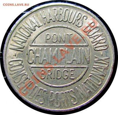 E98 Канада жетон моста Шамплейн, Монреаль до 14.12 в 22°° - E98 BRIDGE TOKEN_1
