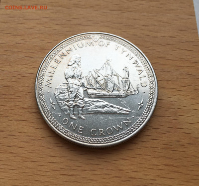 Крона Шайба Остров Мэн 1 крона 1979 Ост-индский корабль - IMG_4349.JPG