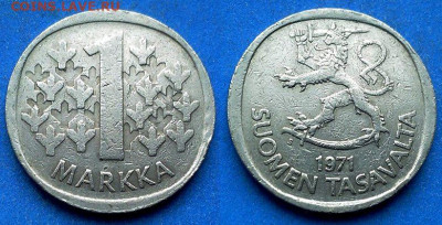 Финляндия - 1 марка 1971 года до 25.01 - Финляндия 1 марка, 1971